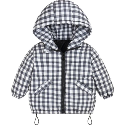 2021 winter new fashion childrens down cotton clothes boys and girls' Velvet embroidery bread clothes lovely baby winter coat