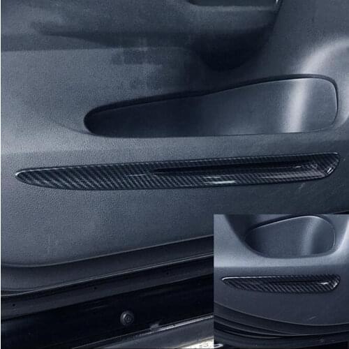 Fit For Honda CRV CR-V 2012-2016 4pcs carbon fiber Interior Door Armrest Panel Trim