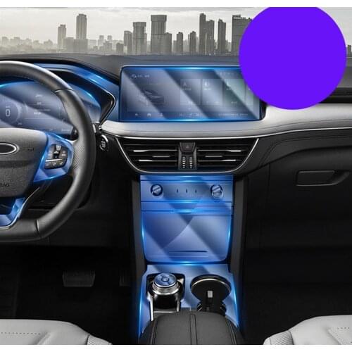 Lsrtw2017 Anti-scratch Protective Tpu Transparent Film Sticker for Ford Kuga Escape 2019 2020 2021 3rd Dashboard Gps Navigation