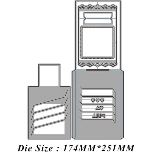 Christmas Cut Die Pull Card Agency Card Metal Cutting Dies Diy Molds Scrapbooking Paper Making Die Cuts Crafts