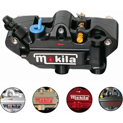 With Logo Universal Motorcycle Rear Brake Caliper For 40MM mount radial P4*27mm Pistons for Honda Yamaha Kawasaki Suzuki
