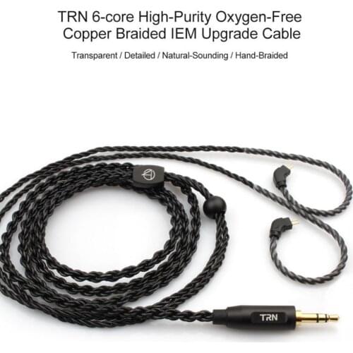 TRN 0.75mm/0.78mm/MMCX Replace Braided Wired Earphone Headphones Cable Cord Wire
