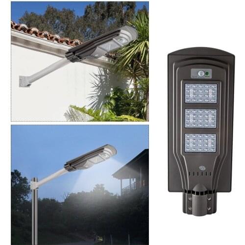LED Solar Powered Wall Street Light PIR Motion Outdoor Garden Lamp Drop shipping