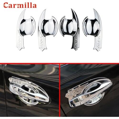 Outer Car Door Bowl Cover Fit for Nissan Teana 2016 Car The Door Handle Bowl Covers ABS Chrome Accessories Stickers Car Styling