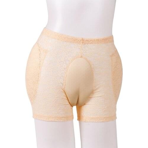 Fake Vagina Underwear Control False Pussy Panty Gaff Insert Padded Panties False Pussy for Transgender Drag Queen Crossdresser