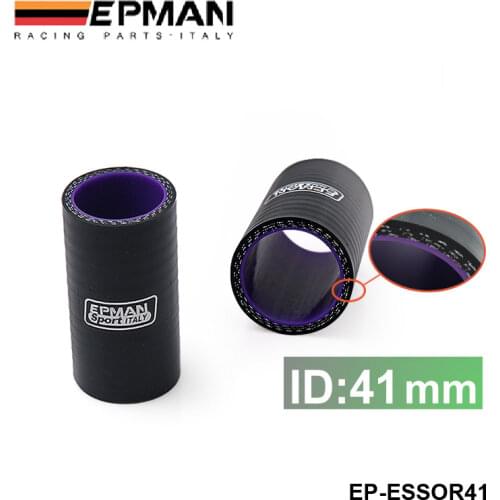 1.61" 41mm 4-Ply Silicone Intercooler Turbo Intake Pipe Coupler Hose BLACK For BMW MINI COOPER S JCW W11 R52 EP-ESS0R41