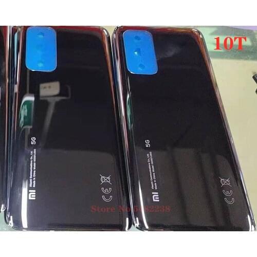 100% Original Glass battery cover For Xiaomi 10T Mi10T 5G Rear Housing door Mobile phone case Back cover For Xiaomi10T With CE