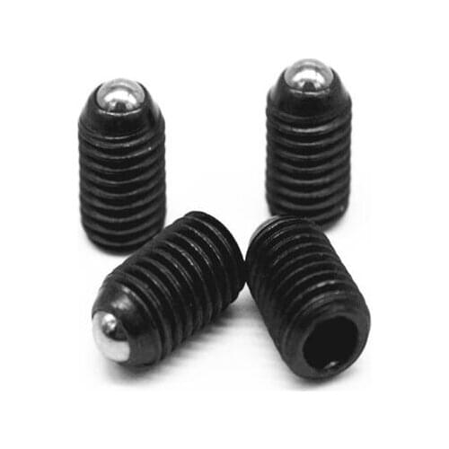 2pcs M16 M20 allen set screws inner hexagon socket 12.9 grade bolts ball buffer end black carbon steel 30mm length