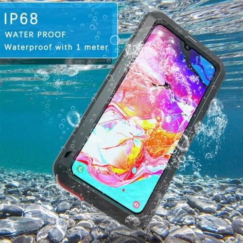 Cases For Samsung A70 Luxury Doom Armor Duty Waterproof Shockproof Metal Aluminum Phone Cover Cases For Samsung Galaxy 70