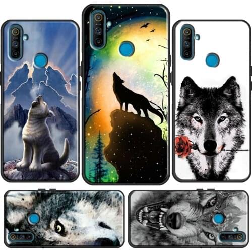 Animal Wolf Howling Case For OnePlus 7 8 Pro Nord For Realme C3 7 6 Pro X2 X7 X50 XT OPPO Reno4 Pro Coque