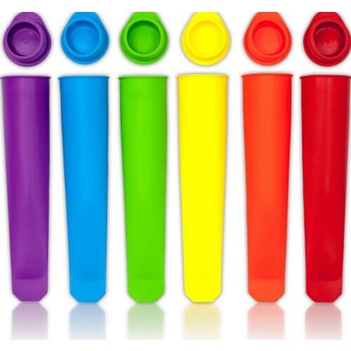 Eco-Friendly Popsicle Ice Cream Mould 15CM Silicone Popsicle Mold DIY Ice Pop Tube Maker Ice Tray LX3171