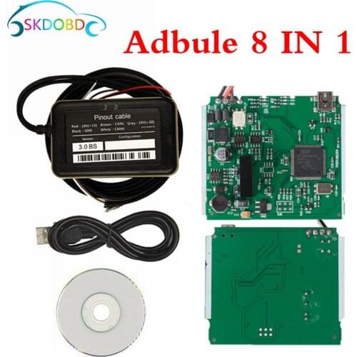 Newest AdBlue Emulator System Nox 8 IN 1 Support EURO 4&6 automotive equipment Ad blue 8IN1 Tool Professional A+Full ChiP
