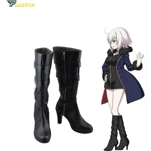 FGO Alter Cosplay Shoes Mash Kyrielight Saber Cosplay Boots Game Jeanne d'Arc Fate Grand Order Women High-heeled Shoes