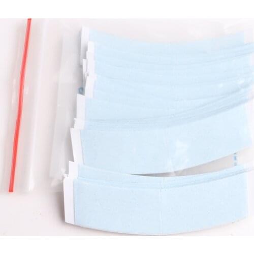 HARMONY 180pcs 0.875" x 3" C Contour Blue-liner Lace Super Tape Double Sided Pre-cut Tape Stickers Tape Tabs for Lace Wig