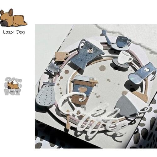 Coffee Cup Metal Cutting Dies Scrapbooking Stencil DIY Mold Knife Craft Embossing Die Cuts Card Making New Dies For 2020