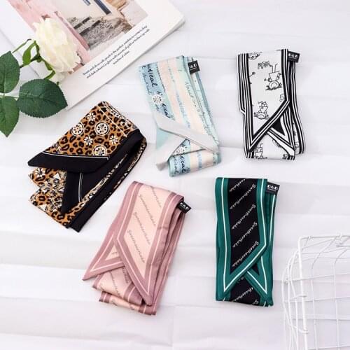 Summer New Stripe Scarves Tied Hair Hair Ribbon Binding Package Multi-Functional Hair Band For Women