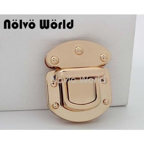 Nolvo World 2-10 pieces 3 colors 48*40mm press bag lock metal press lock purse hardware
