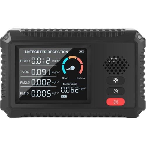 Multifunction 4 in 1 Digital Air Quality Monitor CO2 Sensor Portable Tester Mini Portable Detector for TVOC HCHO PM2.5 PM10