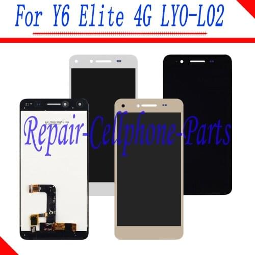 100% New Full LCD Display + Touch Screen Digitizer Assembly Replacement For Huawei Y6 Elite 4G LYO-L02 Tracking Number