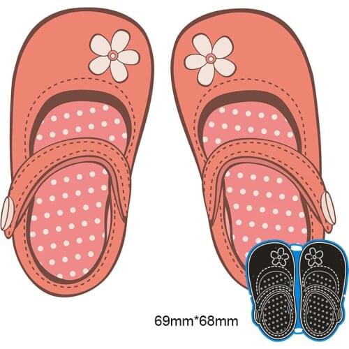 New Arrival Baby Shoes Metal Steel Cutting Dies Stencil Book Photo Album Card Embossing Die Metal Craft Scrapbooking