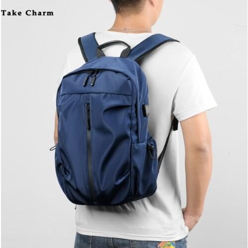 Simple And Lightweight Mens Backpack 2021 New Nylon Waterproof Teenager Gym Bag Leisure Youth Sports Bag Male Laptop Backpack