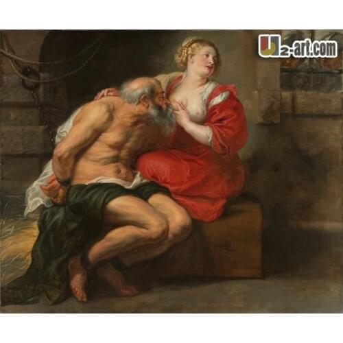 Canvas Prints (Rubens Cimon and Pero) Classic oil painting gift canvas art picture Printed on canvas for sale 13-Zjyh-(0)