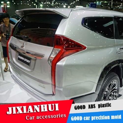 For Pajero Spoiler 2016-2018 Mitsubishi Pajero Sport Spoiler YDK ABS plastic Material Car Rear Wing Color Rear Spoiler