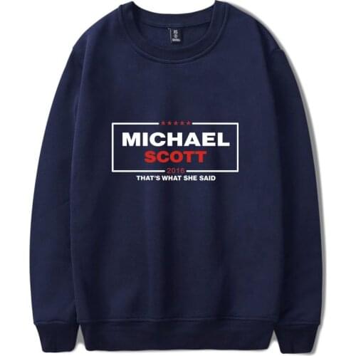 The Office TV Show Dunder Mifflin Sweatshirts Men Women O-Neck Pullover Street Fashion Pullover Autumn Long Sleeve Sweatshirts