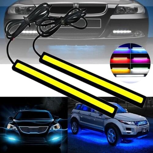 2 Pcs 17CM Universal Waterproof Led Day Light DRL Lamp Daytime Running Lights COB Fog Lamp Car Styling Led Day Light DRL Lamp