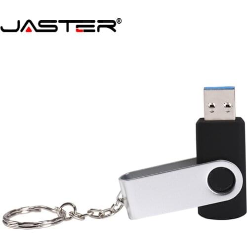 JASTER Swivel USB Flash Drive metal cle usb stick memory 64gb pen drive 4GB 8GB 16GB 32GB USB 2.0 pendrive U disk for gift