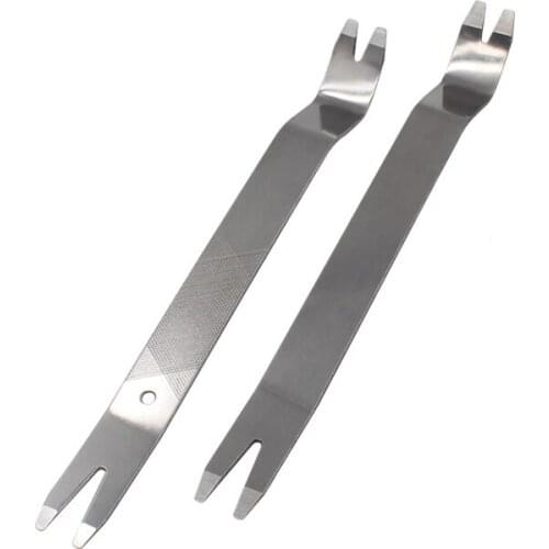 1PC Stainless Steel Metal Car Pry Tool Auto Trim Removal Tool Door Panel Clip Removal for Vehicle Dash Radio Audio Installer
