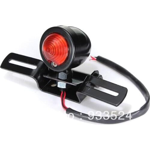 1 Pcs new Motorcycle Bullet Rear Tail Stop Indicator Light Lamp With Plate Bracket