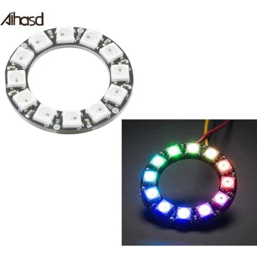 12 Bits 12 X WS2812B Module WS2812 5050 RGB LED Ring Lamp Light with Integrated Drivers