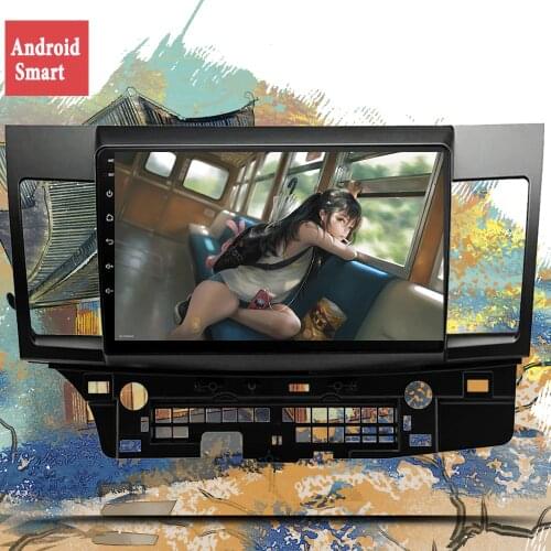 2 Din Android 10.0 Car Multimedia Player For Mitsubishi Lancer EX EVO Lancer 10 2008-2016 9 x car dvd gps navi radio Casstte