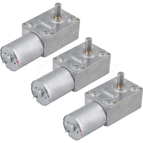 3PCS DC 12V Lower Speed Right Angle Gear Motors Speed 2RPM Accessories