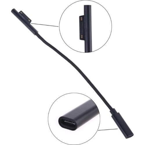 Fast Charging Cable Magnetic Durable Braided Safe Data Cable for Surface Pro 5 pd Efficient Stable