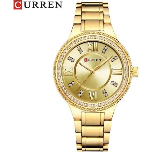CURREN 9004 Watch Women Fashion Diamond Dress Bracelet Ladies Watches Female Hot Selling Quartz Lady Wrist Relogio Feminino