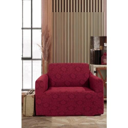 Tek Personality Jacquard Strech Seat Sofa Cover-Burgundy All Seasons Suitable for Use For Easy To Clean Dry Quickly Couch Seat Furniture Living Room