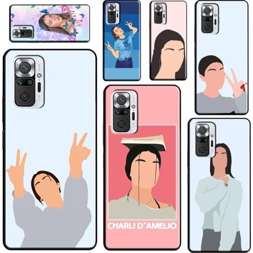 Charli D'Amelio For Xiaomi Redmi Note 9 Pro 8 9S 8T Note 10 Pro Phone Case For Redmi 9T 9A 9C 7A 8A Cover