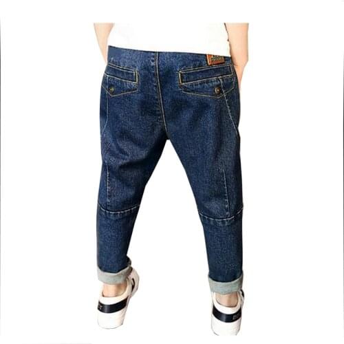 Male child jeans autumn and winter 2020 child trousers childrens clothing plus velvet thickening boys pants