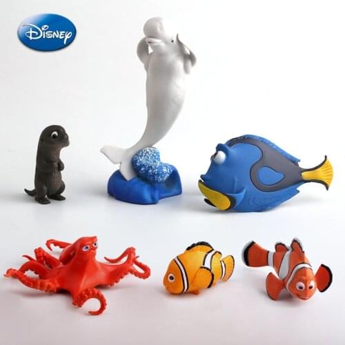 Disney Finding Nemo Model Toys Octopus Clownfish Dory Action Figure Toy Anime Collection Figurine Doll Toys for Boys Girls Gifts