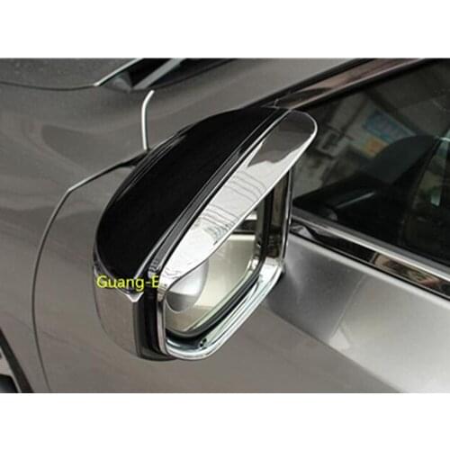 For Lexus UX 200H 250H 260H 2019 2020 2021 Car Rear Rearview Side ABS Chrome Glass Mirror Trim Frame Rain Shield Sun Visor Shade