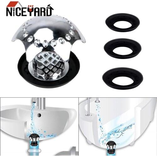 NICEYARD Sink Filter Bath Plug Shower Drain Hair Catcher Gadgets Shower Sink Drain Cover Prevents Hair From Clogging