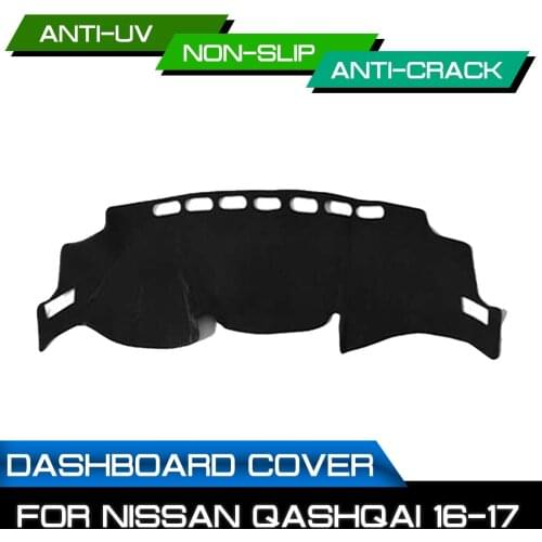 Car Dashboard Mat for Nissan QASHQAI 2016 2017 Anti-dirty Non-slip Dash Cover Mat UV Protection Shade