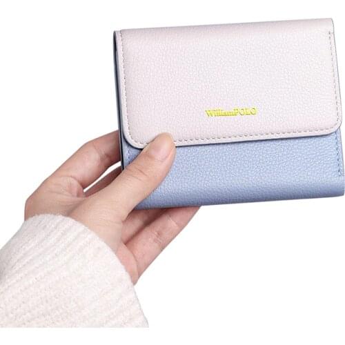 Leather ladys wallet multi function business card holder Coin Purse high quality card holder