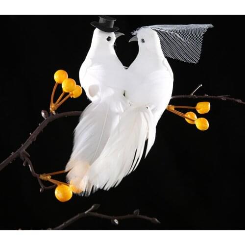 2pcs Model Artificial Birds Office Home Decoration Bird Garden Decorative Prop Home Garden Decoration Ornament