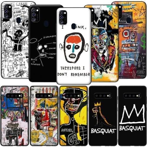 GX103 Jean Michel Basquiat Silicone Soft Case for Samsung S6 S7 Edge S8 S9 S10 S10E S20 Fe S21 S21s S30 Ultra Plus Lite