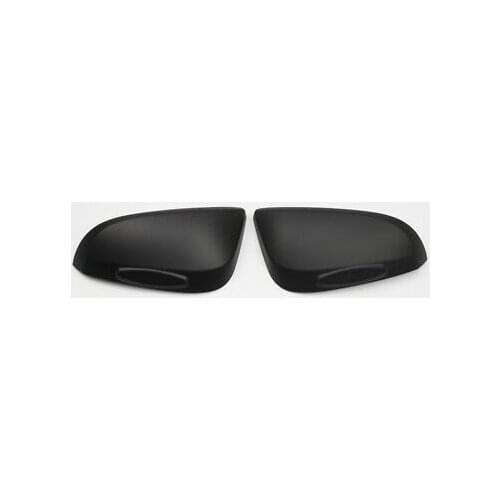 Black Rearview Side Mirror Cover Trim 2pcs For Toyota Hilux / Hilux Revo 16-19
