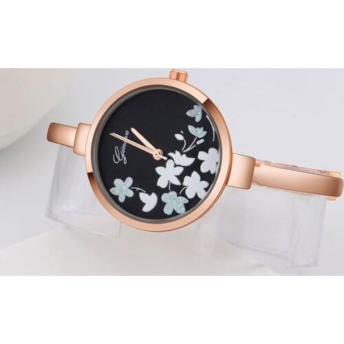 GINAVE new product explosion models womens petal quartz watch alloy strap student watch
