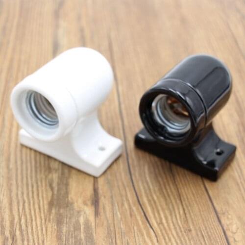 New Arrival Ceramic Lamp Holder Wall Light Porcelain Bulb Lamp Socket For Wall Light Fittings
